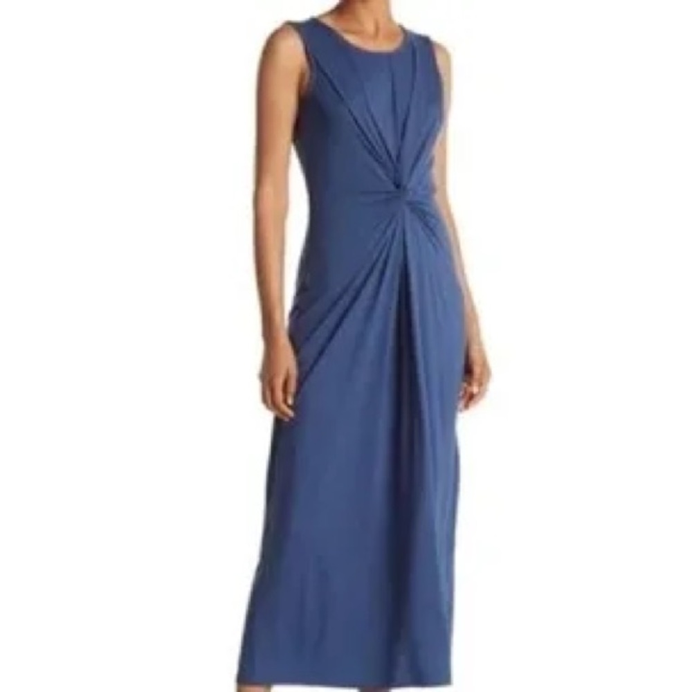 Tahari T knotted tank maxi dress